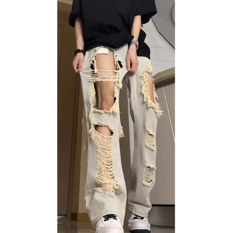 Unisex Classic Denim Jeans Loose Fit Daily Outdoor Wear - Image 1