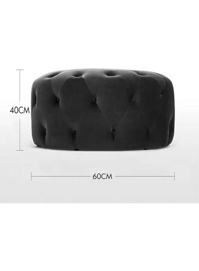Generic Modern Velvet Ottoman Designer Lazy Soft Bedroom Floor Seat  - Image 2