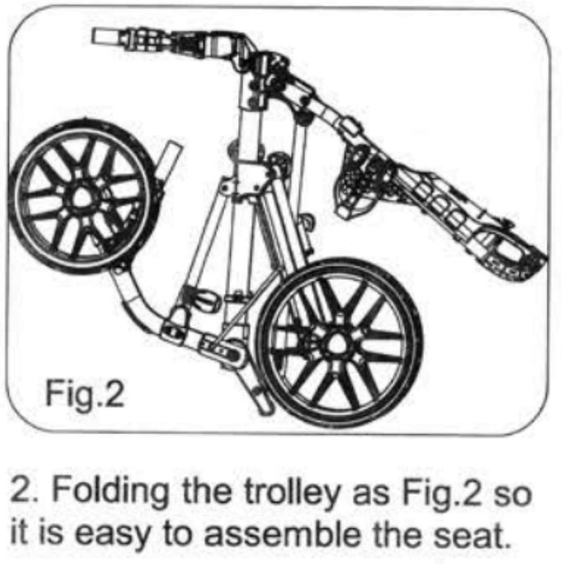 Caddytek Removable Seat for Golf Push Cart - Compatible with Explorer and CaddyLite 15.3 - Image 5