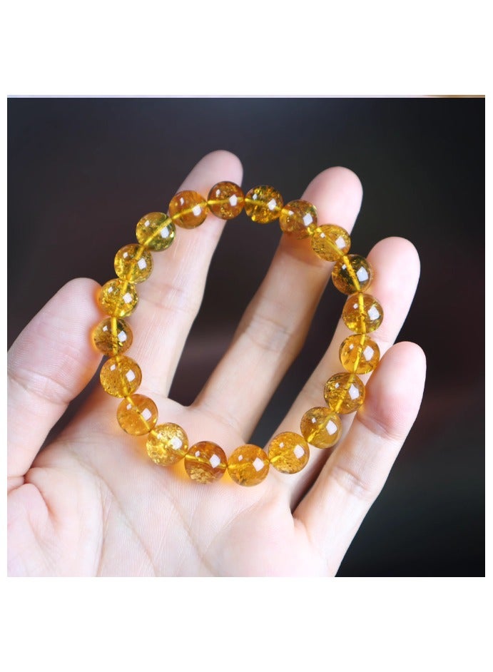 Pure natural citrine plain ring bracelet jewelry, suitable for men and women as a gift  - Image 3