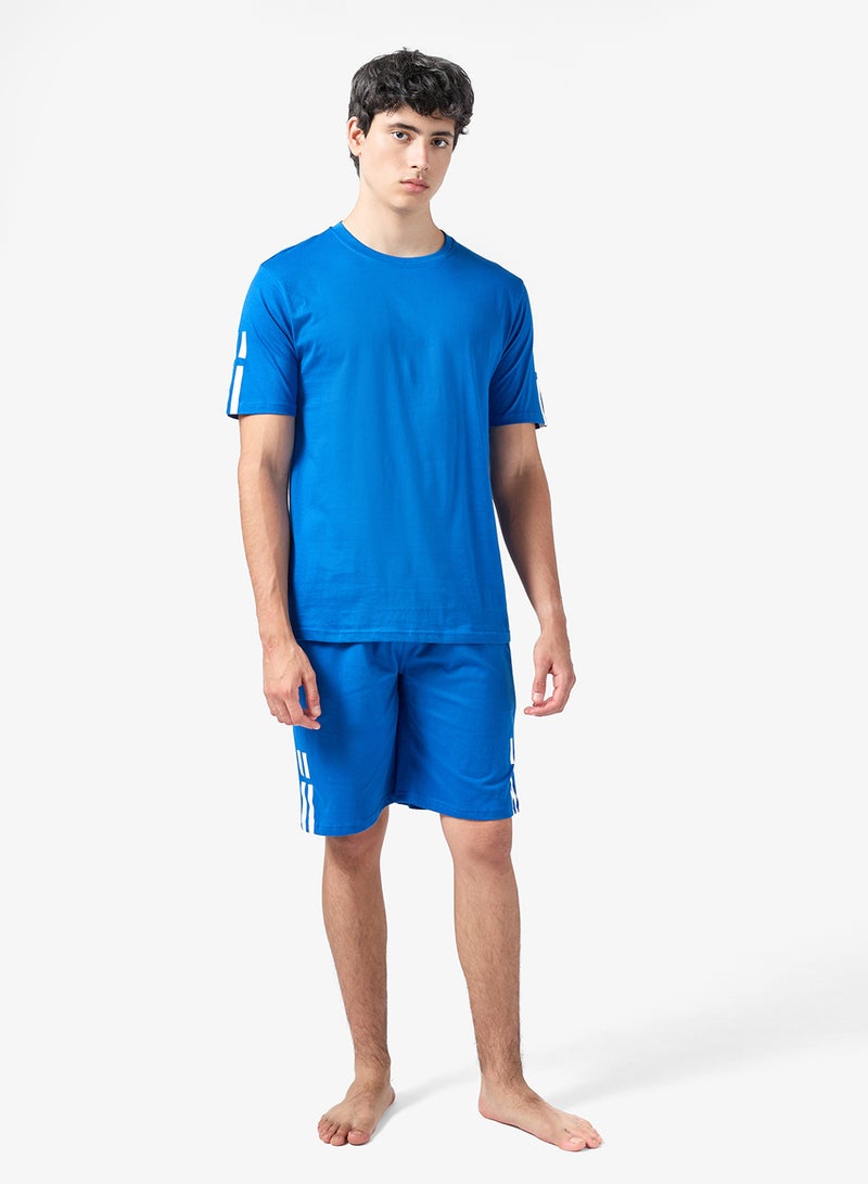 سفنتي فايف طقم بيجامة تي شيرت وشورت - Image 2