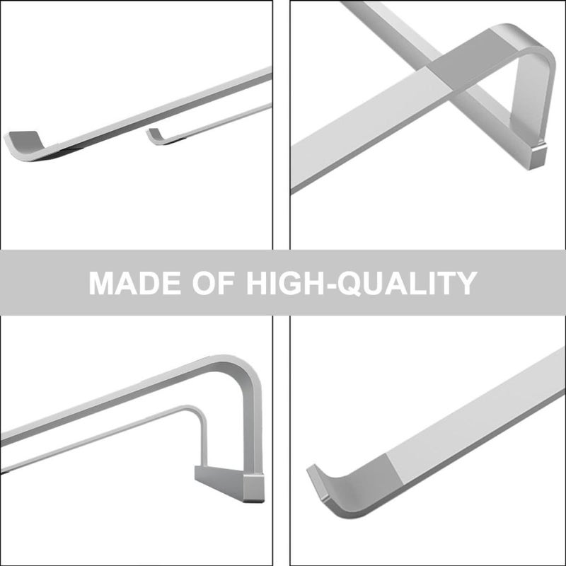 Aluminum Folding Desktop Laptop Stand With Cooling Rack For Office And Home Use Silver - Image 4