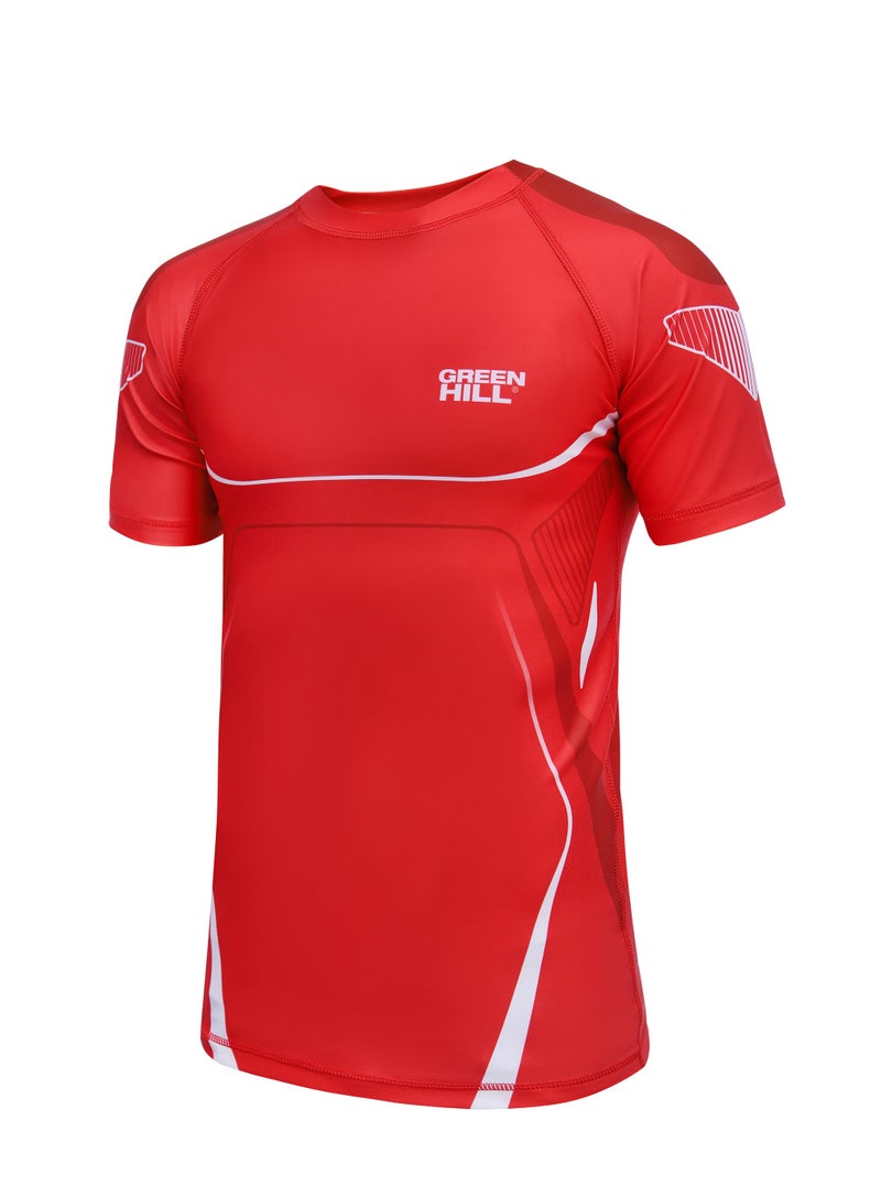 GREEN HILL Sublimated Rash Guard 2023 - Red - M - Image 1