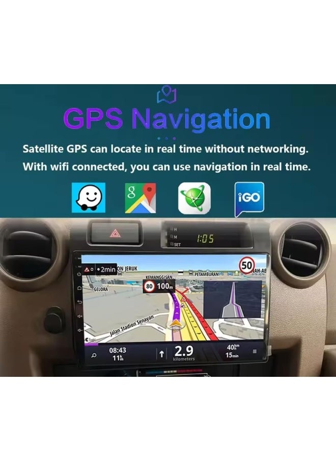 Android Car Stereo Screen For Toyota Land Cruiser Pickup LC79 LC70 2007-2020 With Apple Carplay Android Auto Wireless WiFi DSP AHD Camera Included Fast Interface (2+32GB Carplay)