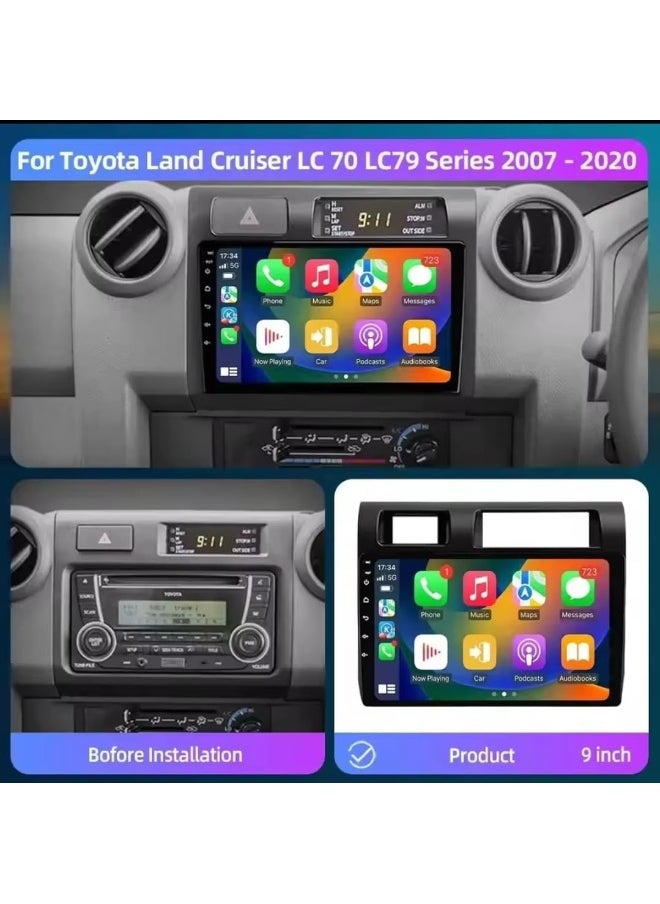 Android Car Stereo Screen For Toyota Land Cruiser Pickup LC79 LC70 2007-2020 With Apple Carplay Android Auto Wireless WiFi DSP AHD Camera Included Fast Interface (2+32GB Carplay)