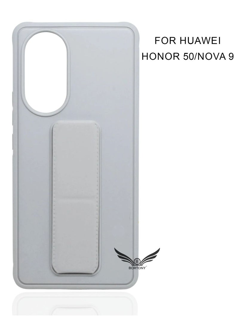 BORTONY Finger Grip Car Mount Protective Case Cover For Huawei Honor 50/Nova 9  - Image 1