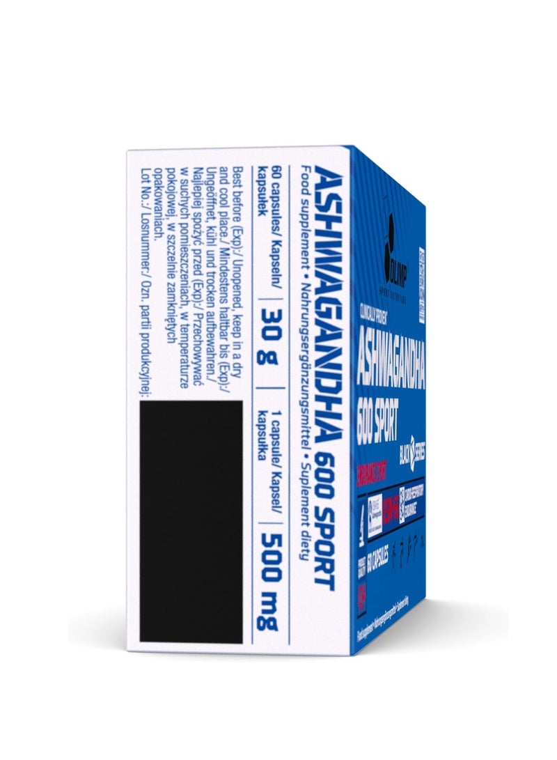 Olimp Ashwagandha 600 Sport 60 Capsule - Image 2