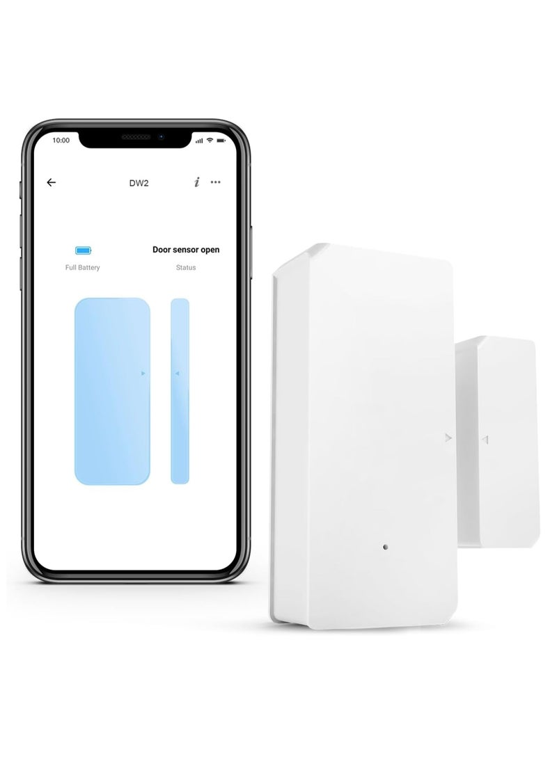 SONOFF SONOFF DW2 Wi-Fi Wireless Door Window Sensor,APP Alert for Home Automation Wireless Alarm Security System, Compatible with IFTTT, Alexa, Google Home, No Gateway Required. - Image 1