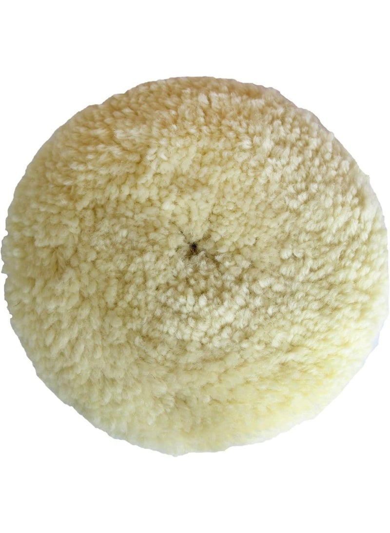 7" Wool Buffing Pad Kit 1PCS Polishing Wool Pads Kit Low Linting Wool Pad, Used for Rotary and Random Orbit Sander/Polisher Buffing Equipment Buffing Pad Cleaner - Image 4