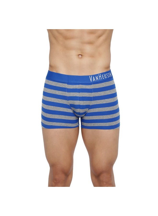 فان هيوزن سراويل داخلية رجالية من القطن بألوان جديدة من Van Heusen - مخططة - 10055 - Cys-08 - XL (أزرق)  - Image 1