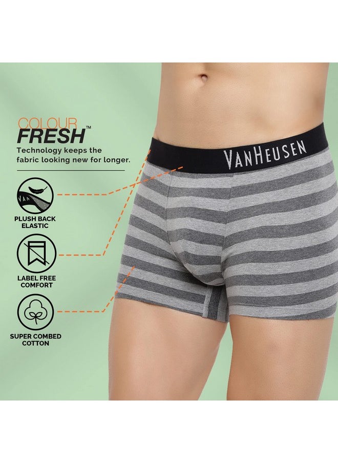 فان هيوزن سراويل داخلية رجالية من القطن بألوان جديدة من Van Heusen - مخططة - 10055 - Cys-08 - XL (أزرق)  - Image 5