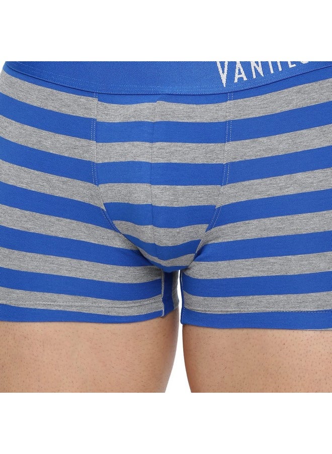 فان هيوزن سراويل داخلية رجالية من القطن بألوان جديدة من Van Heusen - مخططة - 10055 - Cys-08 - XL (أزرق)  - Image 4
