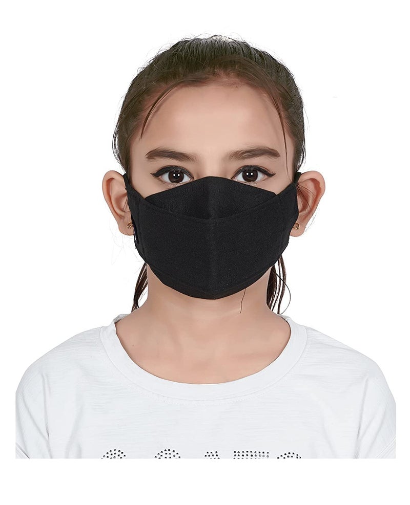 Bildos Cotton Mask For Kids (7 to 13 Years) with adjustable straps (Pack of 6) - Image 2