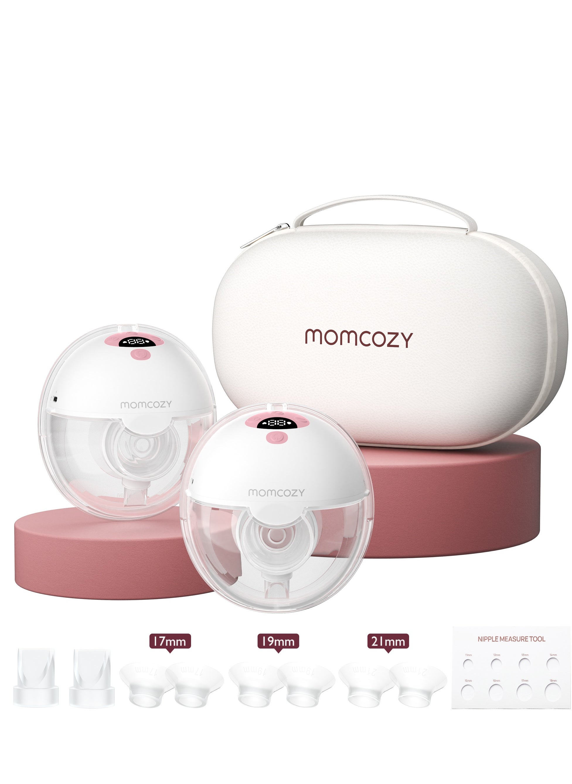 Momcozy Hands Free, Portable M5 Double Breast Pump Electric With 3 Modes And 9 Levels 