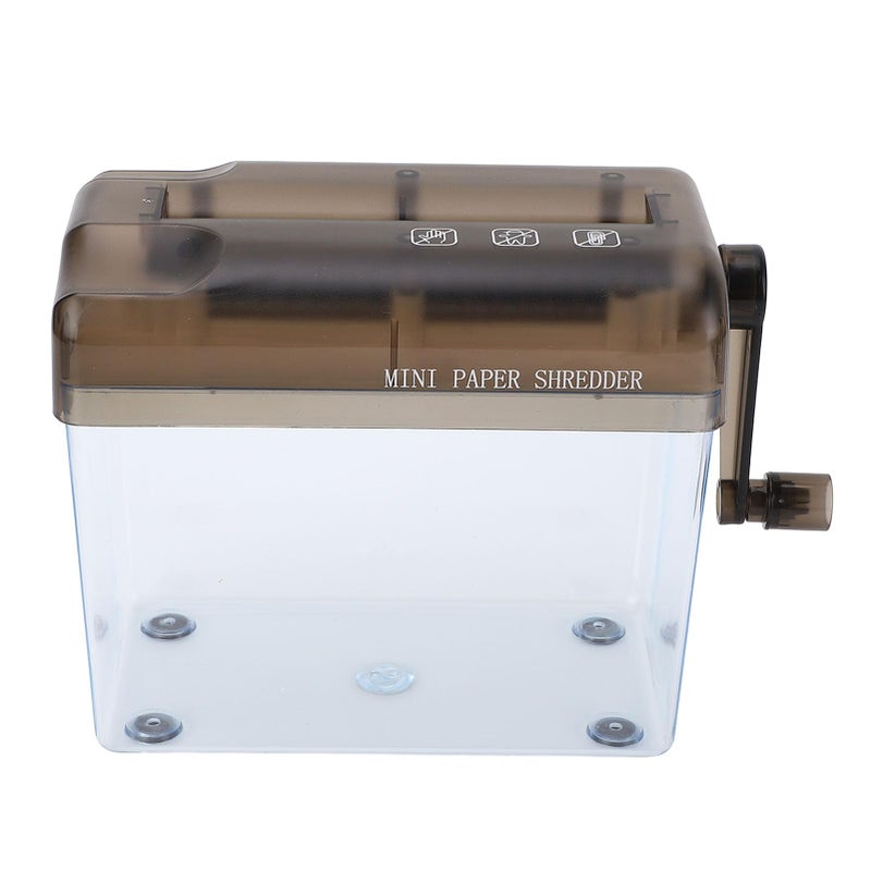 Portable Mini Hand Shredder Manual A6 Paper Cutter Desktop Office Home Black - Image 4