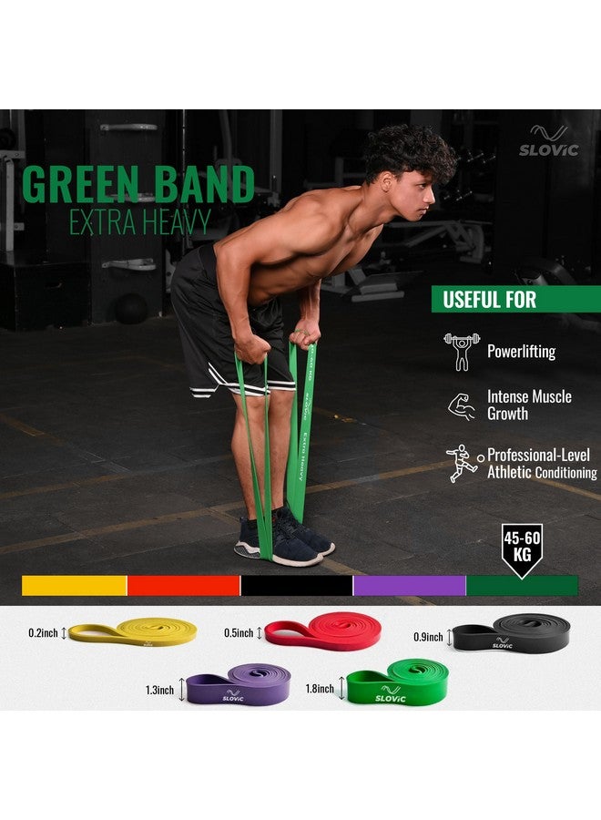 Slovic Resistance Band Set [60 KG] | Latex Free Resistance Bands for Workout for Men & Women | Resistance Band for Pull Up | Resistance Band for Legs Workout | Home Gym Equipment for Home Workout - Image 2