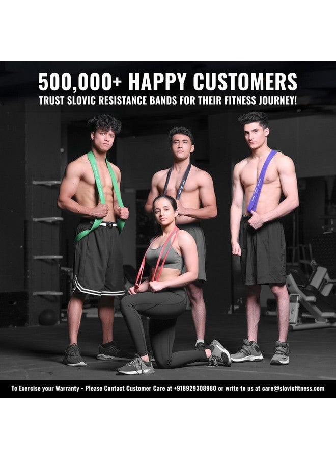 Slovic Resistance Band Set [60 KG] | Latex Free Resistance Bands for Workout for Men & Women | Resistance Band for Pull Up | Resistance Band for Legs Workout | Home Gym Equipment for Home Workout - Image 5