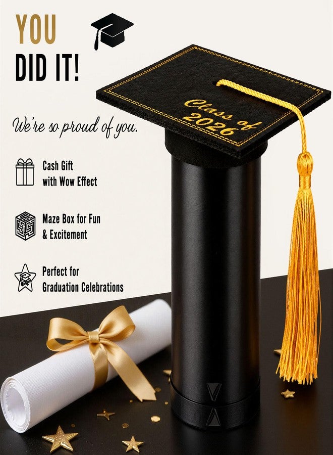 WenmthG 2026 Graduation Money Puzzle Box for Cash Gift - Grad Money Gift for Women Men Teens Adults - Surprise Mystery Gifts Box - Creative Gifts for Graduation Party Classroom - Fun Way to Give Cash - Image 2