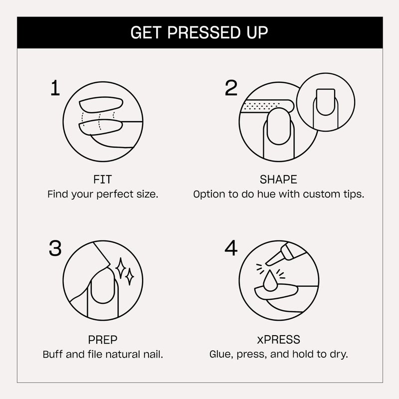 OPI On Point Hawt Date Lined Up | Short Round White with Silver Shimmer Nail Art Press On Nails | 24 Count with Glue | Long Lasting, Reusable, Non-damaging | Fall 2025 Shades - Image 4