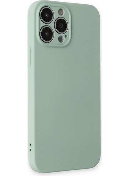 HappyCase iPhone 13 Pro Max Case Nano Velvet Silicone Inside - Water Green  - Image 2