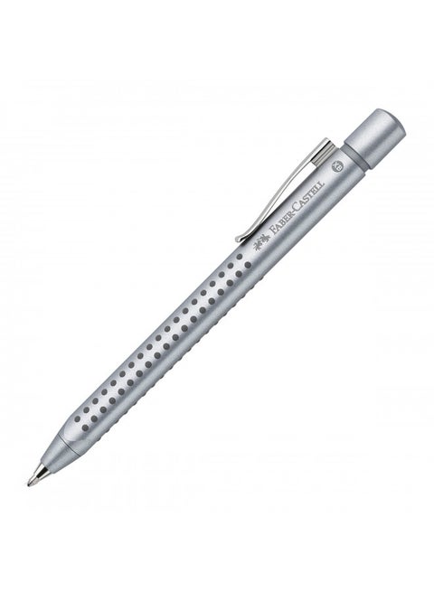 Faber-Castell Grip 2011 Medium Tip Ballpoint Pen - Silver