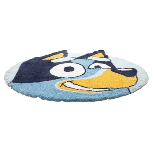 Jay Franco Bluey Plush Blue Fluffy Accent Rug - 3 x 3 ft Area Rug for Kids Bedroom or Living Room Decor - Image 4