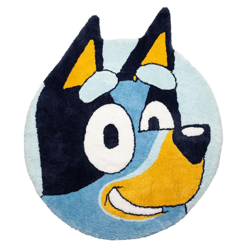 Jay Franco Bluey Plush Blue Fluffy Accent Rug - 3 x 3 ft Area Rug for Kids Bedroom or Living Room Decor - Image 5