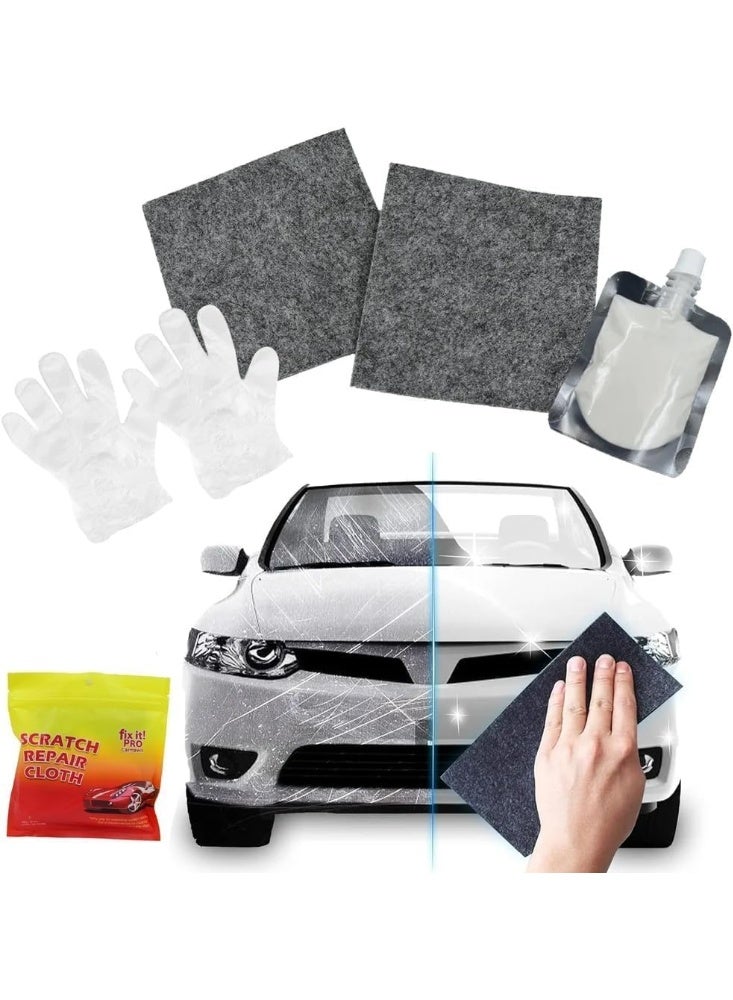 AUTO MATE قطعة قماش كارمافين لإصلاح الخدوش، قطعتان، 10 × 10 سم - Image 2