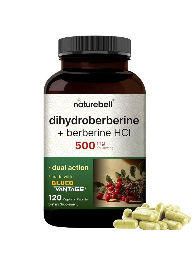 NatureBell Dihydroberberine with Berberine HCl 500mg – 120 Veggie Capsules