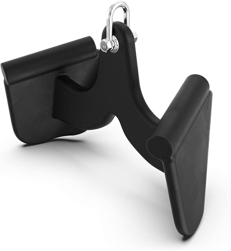 KAKSS Cable Machine Attachments. Black Matte Handles with Universal Attachment for Cable Machines. Pull Down, Press Down, Row, Triceps, Biceps & Lats. Available in 8 Varieties. (Anchor Bar) - Image 1