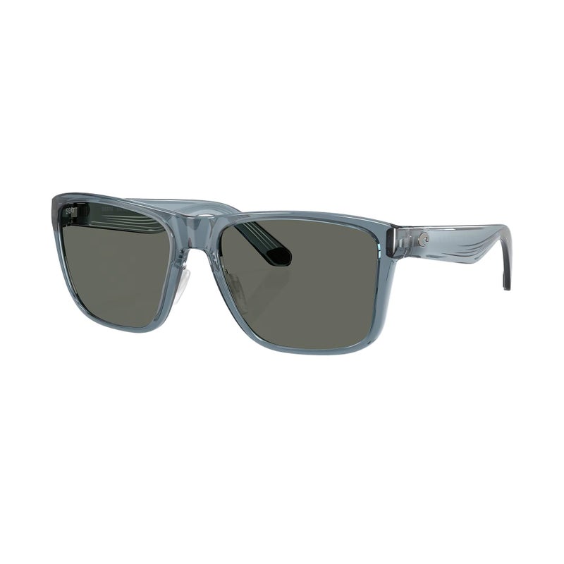 Costa Del Mar Sunglasses For Men Los Alijos Mens Polarized Sunglasses Fishing Boating Beach UV Protection Size 59 Translucent Deep BlueGray 580G - Image 2