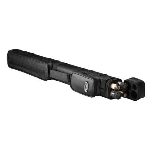 Casemaster by GLD Products Q-Vault Classic Billiard/Pool Cue Hard Case, Holds 2 Complete 2-Piece Cues (2 Butt/2 Shaft) , Black - Image 1