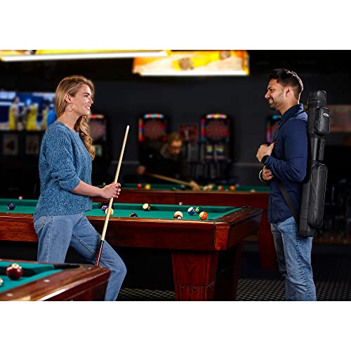 Casemaster by GLD Products Q-Vault Classic Billiard/Pool Cue Hard Case, Holds 2 Complete 2-Piece Cues (2 Butt/2 Shaft) , Black - Image 2