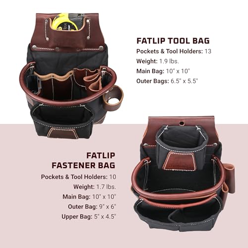 Occidental Leather FatLip Tool Bag Set - X-Large - 25 Pockets & Tool Holders - Made in USA - Image 4