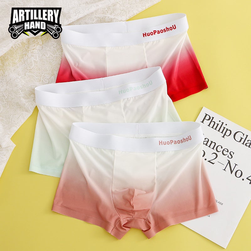 Artillery Hand Gradient Printing Men'S Boxers Men'S Underwear Men'S Boxers Week Pants Slim Breathable A Generation Of Hair - Image 4
