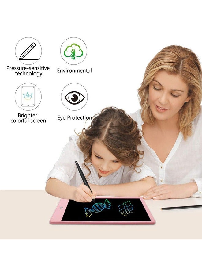 LCD Writing Tablet Doodle Board, 10inch Colorful Drawing Tablet Writing Pad, Girls Gifts Toys for 3 4 5 6 7 Year Old Girls Boys (Pink) - Image 2