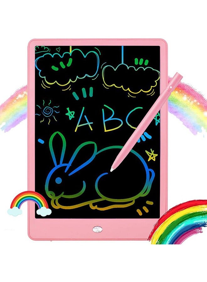 LCD Writing Tablet Doodle Board, 10inch Colorful Drawing Tablet Writing Pad, Girls Gifts Toys for 3 4 5 6 7 Year Old Girls Boys (Pink) - Image 4