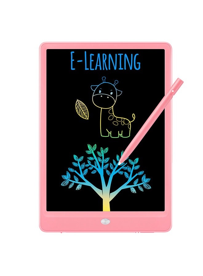 LCD Writing Tablet Doodle Board, 10inch Colorful Drawing Tablet Writing Pad, Girls Gifts Toys for 3 4 5 6 7 Year Old Girls Boys (Pink) - Image 1