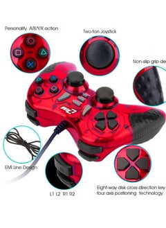 Zero Zero ZR-5001 GamePad Trubo Joystick USB 1.5 meter cable - Red  - Image 3