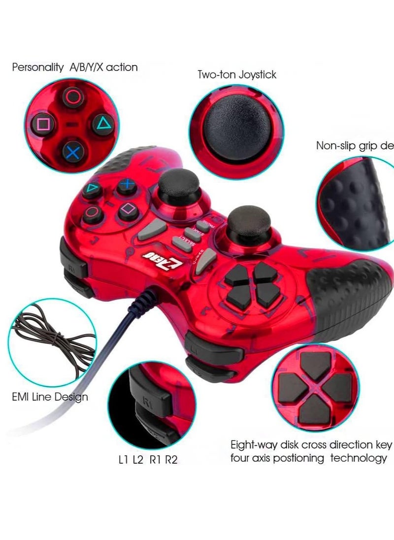 Zero - Zero ZR-5001 GamePad Trubo Joystick USB 1.5 meter cable - Red - Image 1