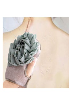 Y&D Double Sided Exfoliating Gloves - Shower Puff Scrub Thick Back Bath with Cleansing Facial Sponge for Men Women Body Face Arms Legs Quickly Exfoliate Wash Spa 3 Pieces  - Image 3