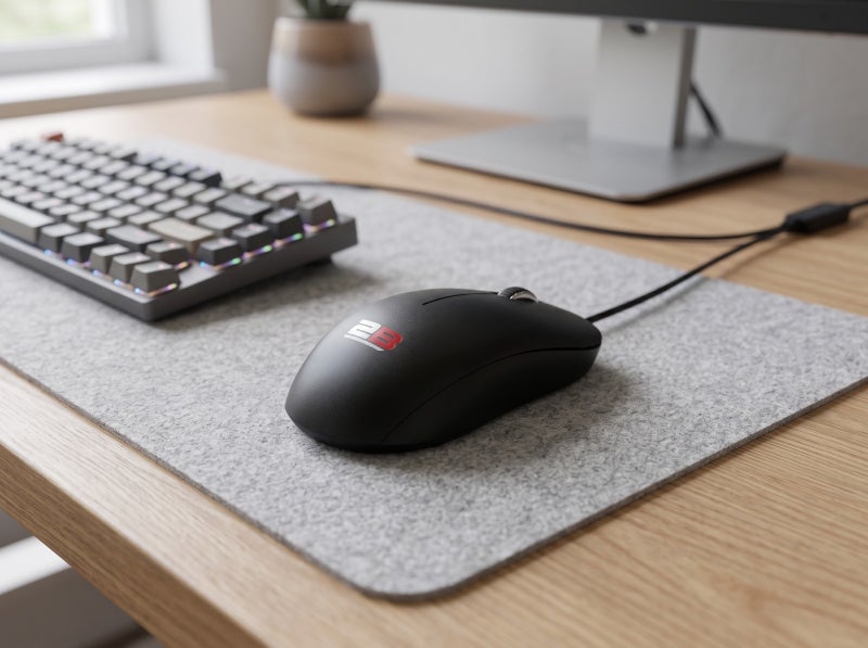 MO17B Wired Mouse, Black, Ergonomic Design, 1000 DPI Resolution, USB 2.0 Connection, 1.2 m Cable, for Everyday Use - Image 3