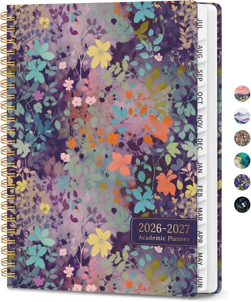 ZOTIA Planner 2026-2027, Monthly and Weekly Academic Planner July 2026 - June 2027, Hardcover Student Teacher Planning Agenda Calendar Book with Tabs, Perfect for Office School Supplies, A4 (8.5" x 11 - Image 1