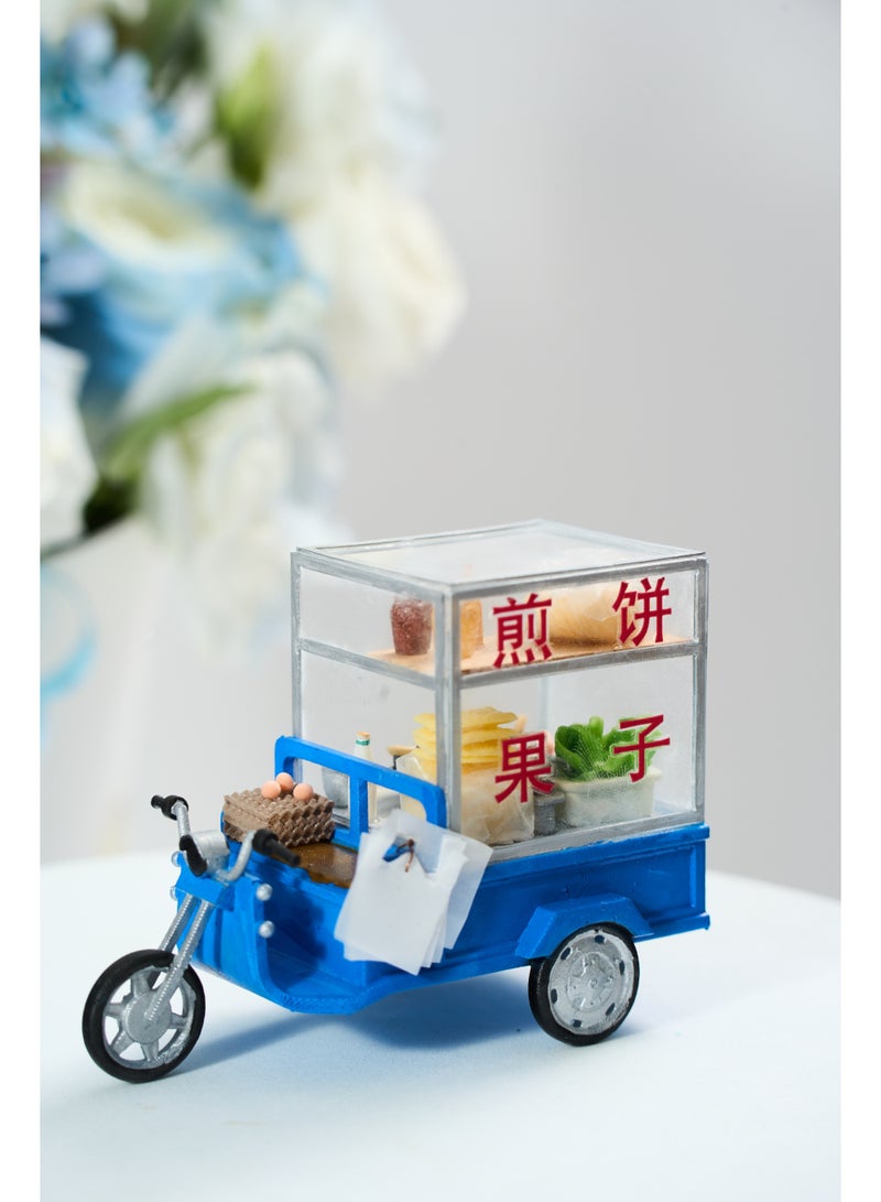 Chinese Jianbing Street Food Tricycle Miniature Model Fridge Magnet - Image 3