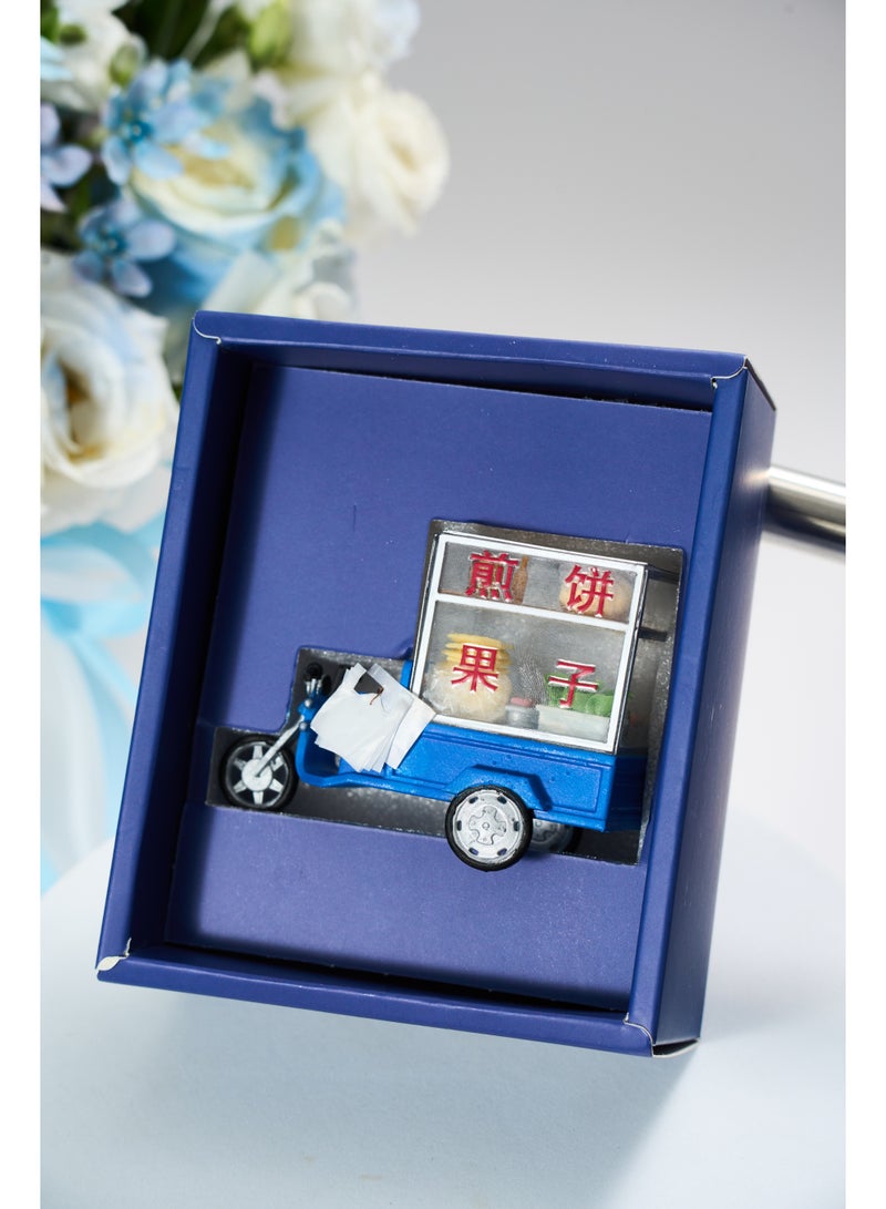 Chinese Jianbing Street Food Tricycle Miniature Model Fridge Magnet - Image 1