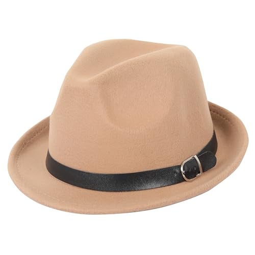 FabSeasons Polyester Panama Hat for Men with Wide Brim for Summer Beige, Free Size - Image 5