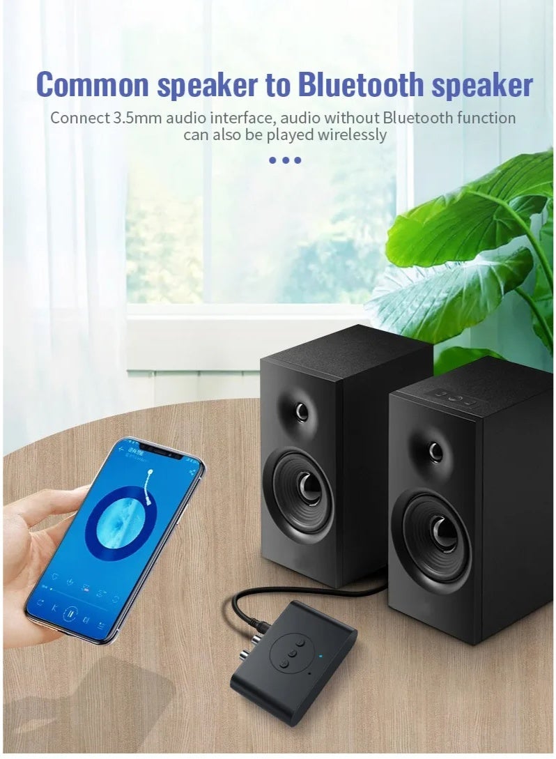 Chabeia Bluetooth 5.3 Audio Receiver U Disk RCA 3.5mm 3.5 AUX USB Jack Stereo Music Wireless Adapter Mic For Car Kit Speaker Amplifier - Image 3