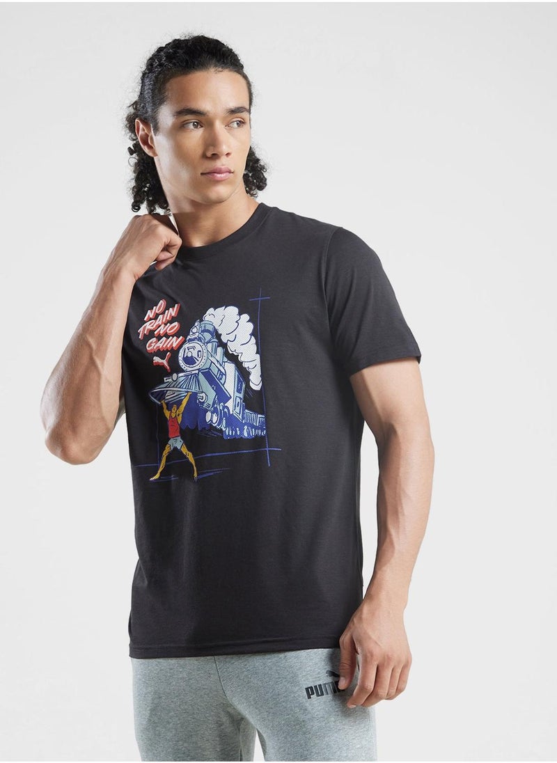 PUMA No Pain No Gain Logo T-Shirt  - Image 1