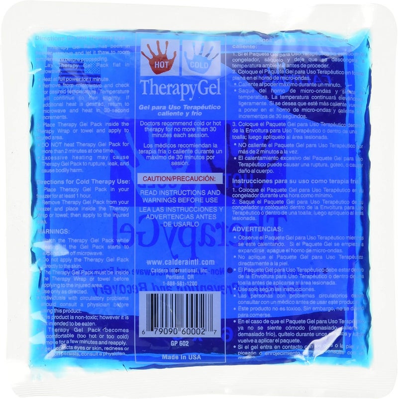 Caldera Hot & Cold Therapy Gel Pack - Reusable 6" x 6" for Pain Relief - Image 2
