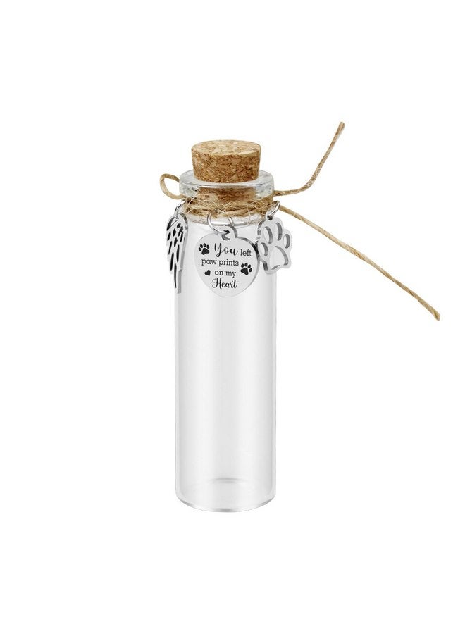 Malihome Pet Hair Memorial Glass Bottle,Vial for Ashes Or Hair Dog Or Cat Keepsake Pet Loss Memory Sympathy Gift (1pcs Glass Bottle) - Image 1